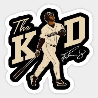 Ken Griffey Jr The Kid Basketball Legend Signature Vintage Retro 80s 90s Bootleg Rap Style Sticker